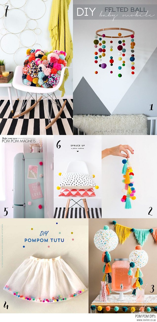 Pom Pom DIY inspiration via Pinterest