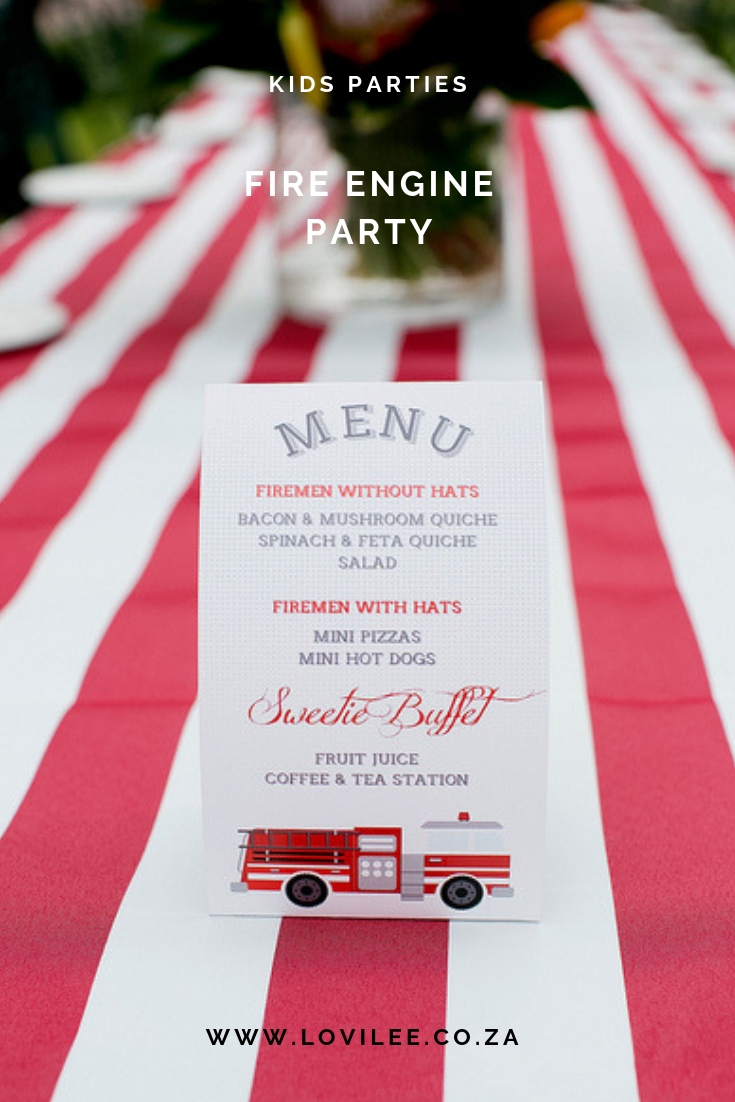 Fire Engine Kids Party