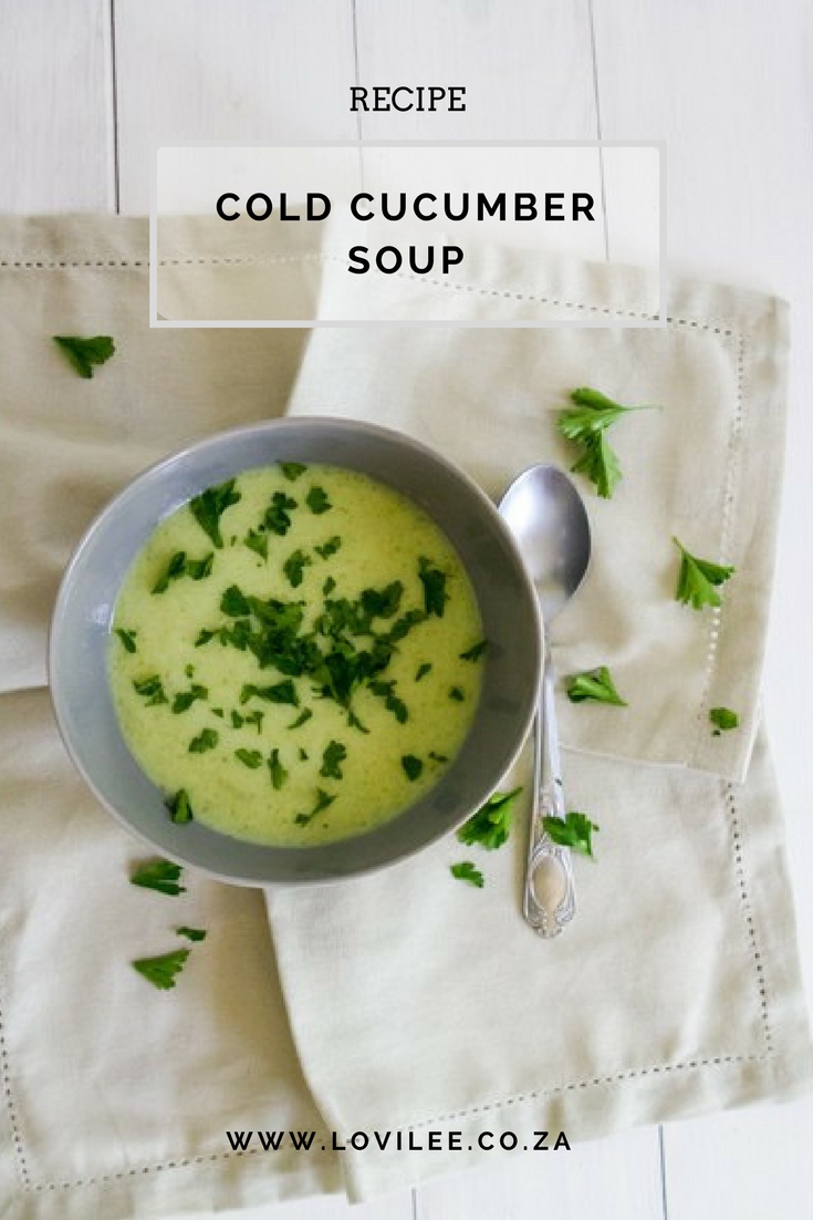 Cold cucumber soup recipe