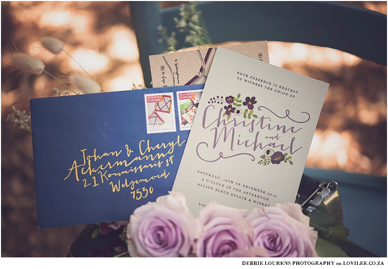 Hnad illustrated wedding stationery Woodlands wedding