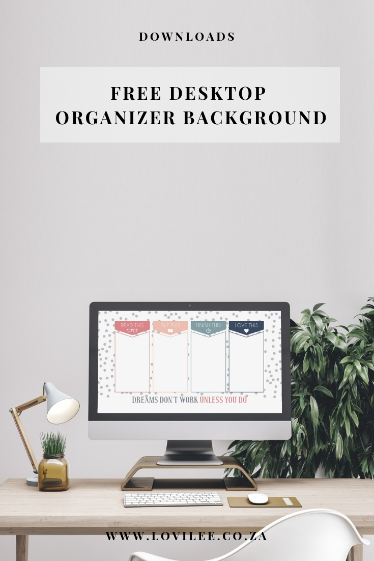 Get organised with this free desktop background