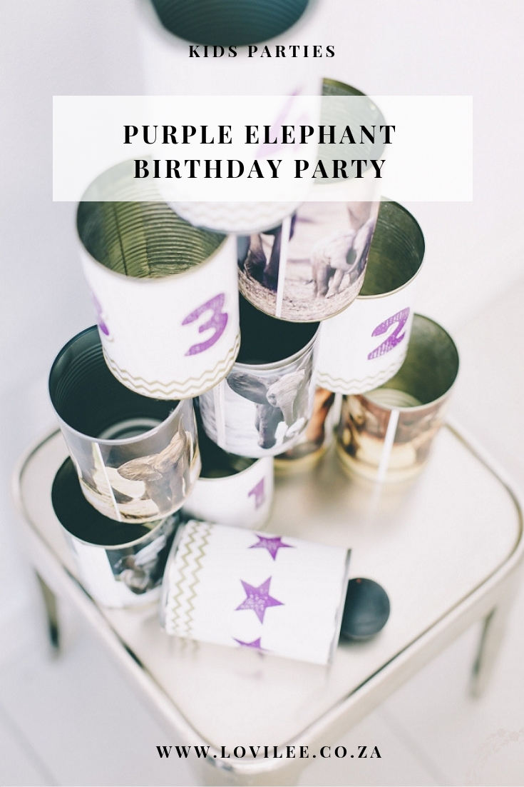 Purple Elephant kids party inspiration with handmade details