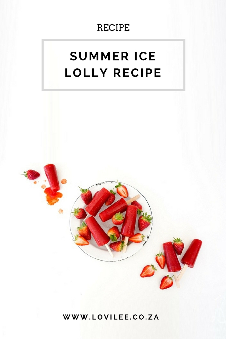 Strawberry Summer Ice Lolly recipe