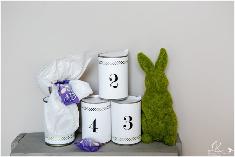 Build your own advent calendar by using old food tins