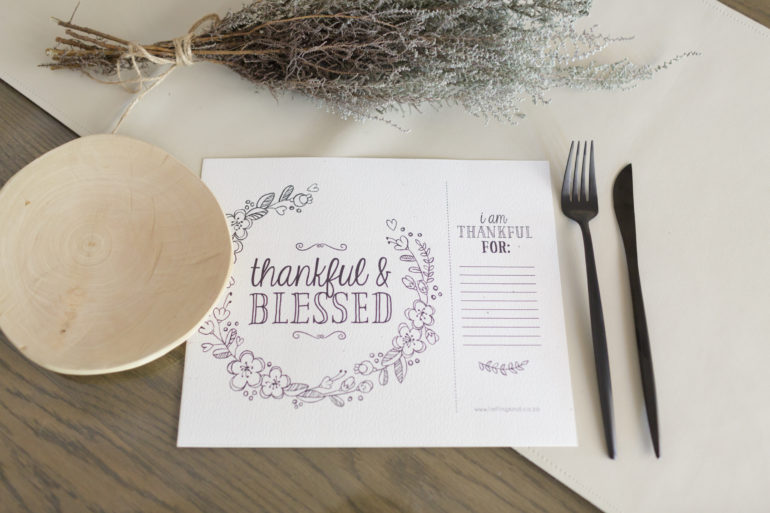 Free Thanksgiving printable placemats