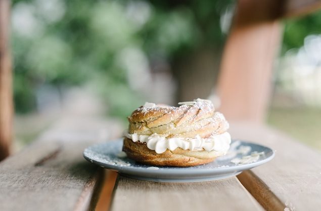 Making délicieux French Pastries with a Paris Breast recipe