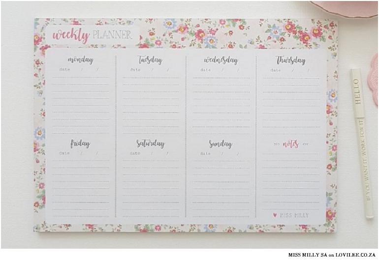 Miss Milly planner