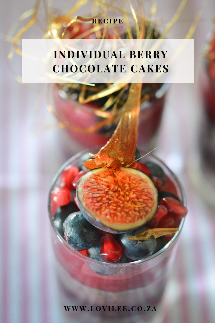 Individual Berry Chocolate Cakes