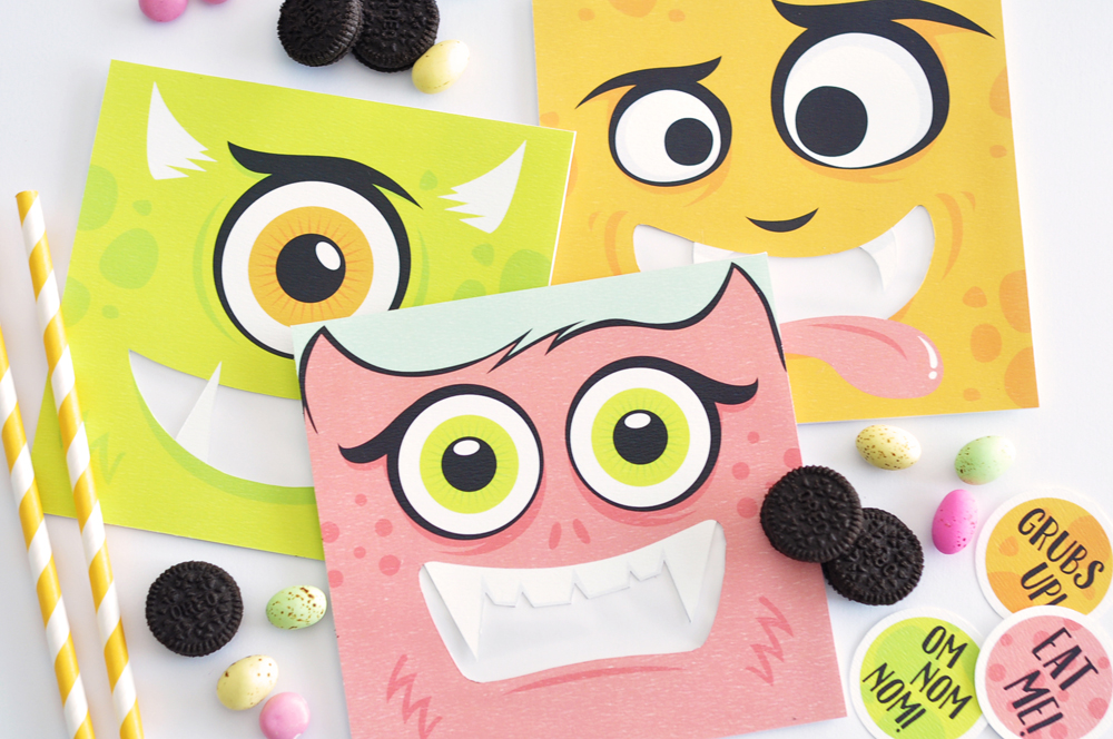 FREE Printable Cookie Monster treat sleeves via Lovilee