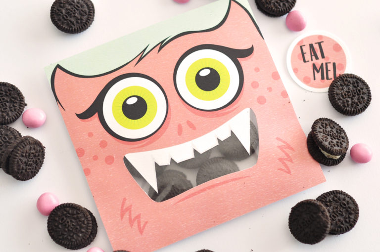 FREE Printable Cookie Monster treat sleeves via Lovilee