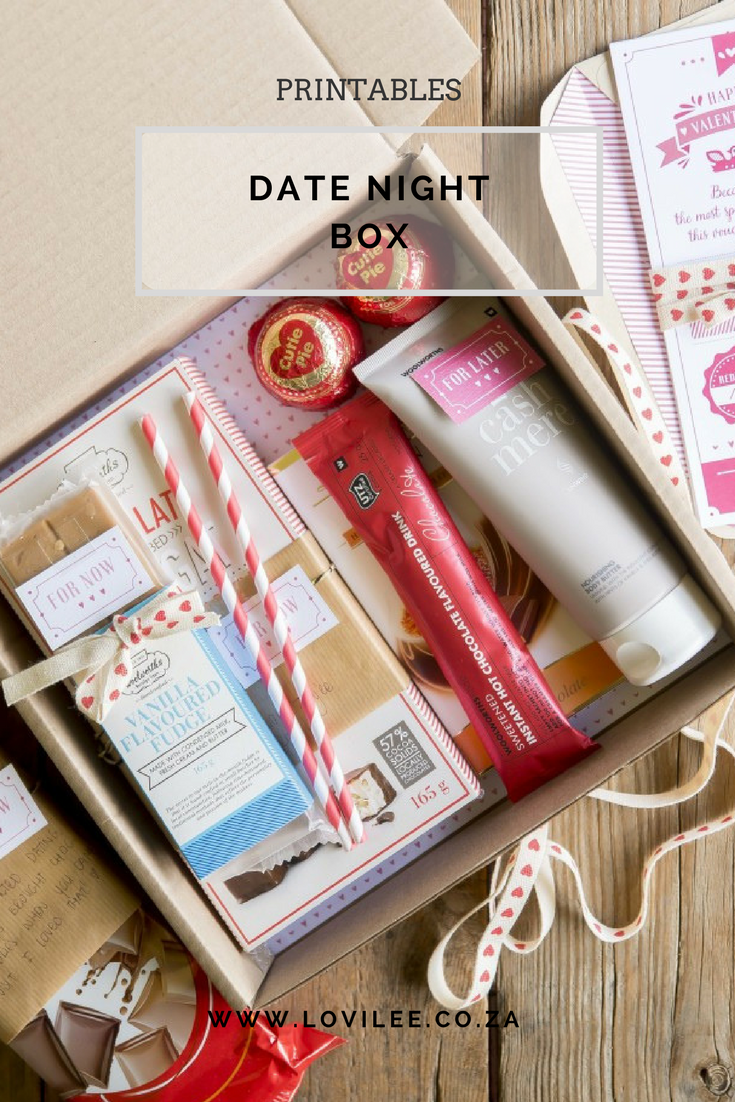 Datebox printables and DIY