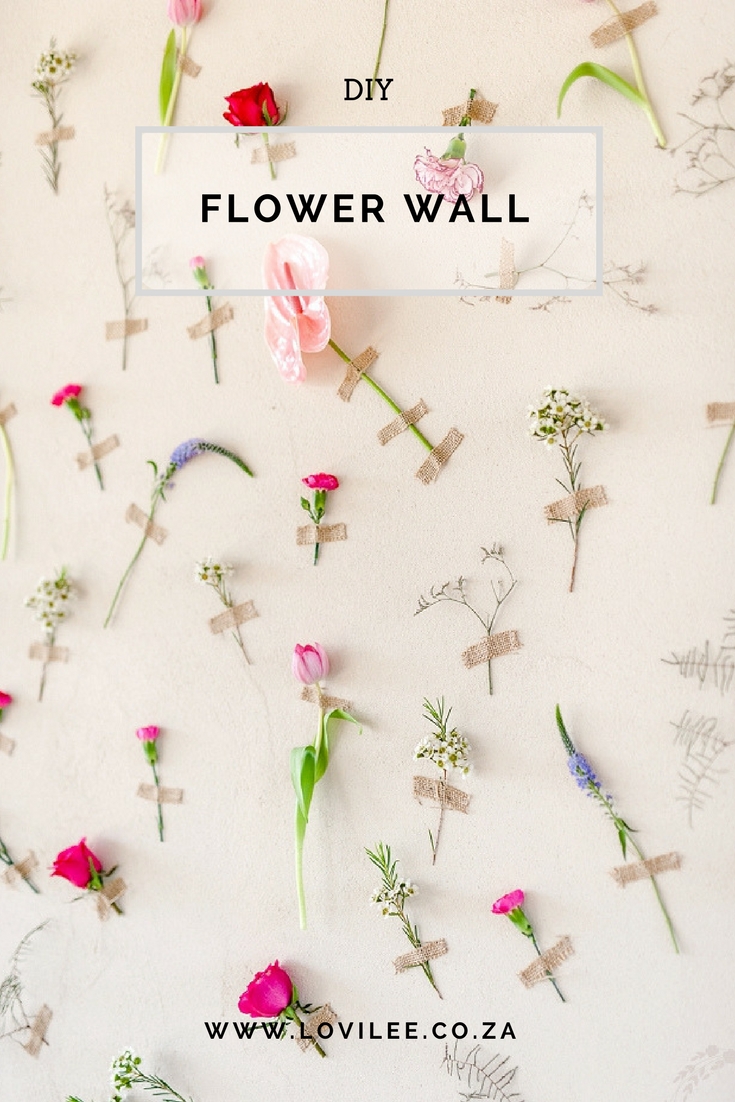 Wedding flower wall