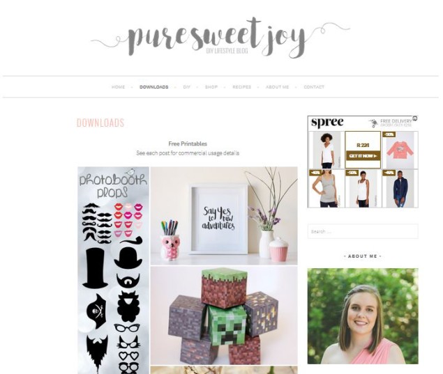 puresweetjoy_blog_screenshot