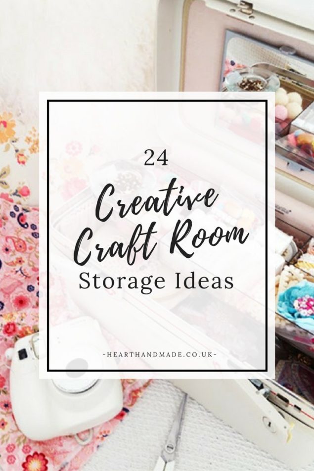 Pretty storage - 24 Creative craft room storage ideas