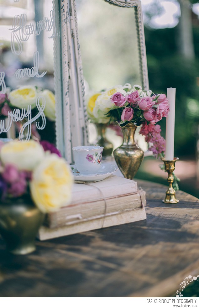 Wedding guest book table