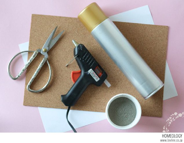 DIY cement coasters