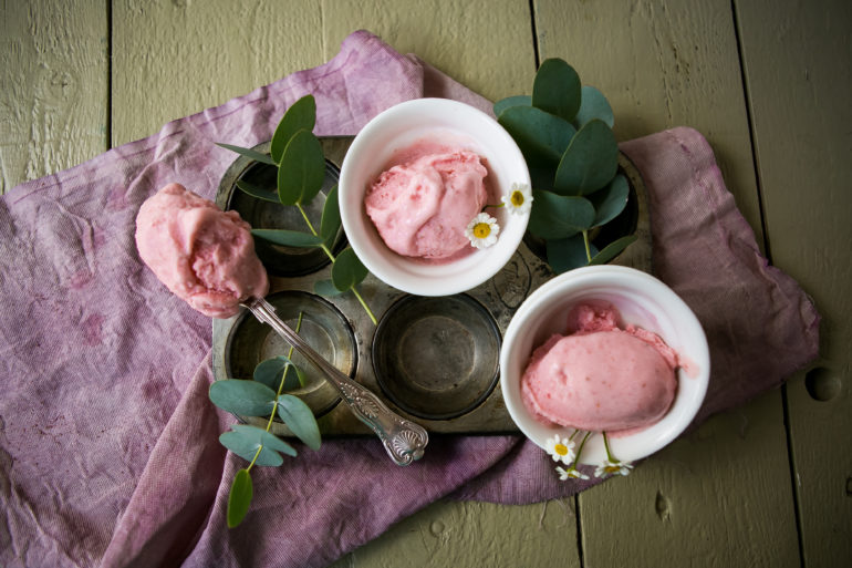 Strawberry low carb frozen yogurt recipe