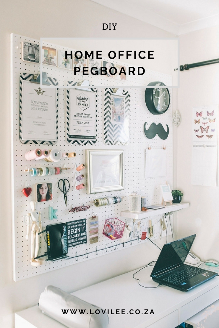 diy pegboard for home office tutorial 