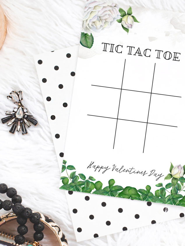 Tic tac Toe Valentines game