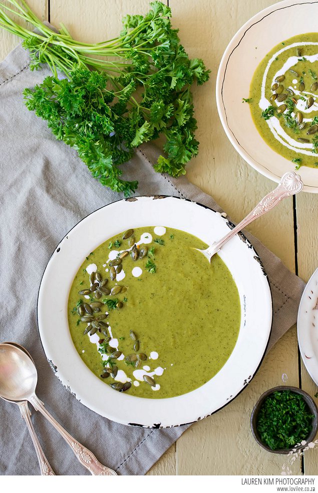 Chilled Cucumber & Kale soup recipe