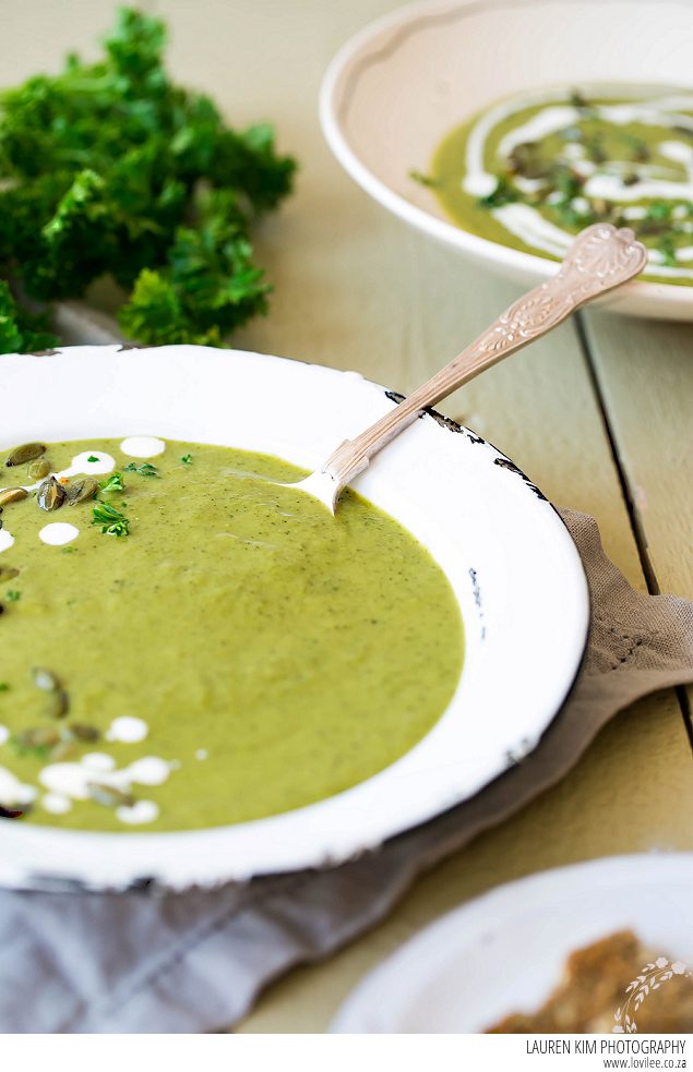 Chilled Cucumber & Kale soup recipe