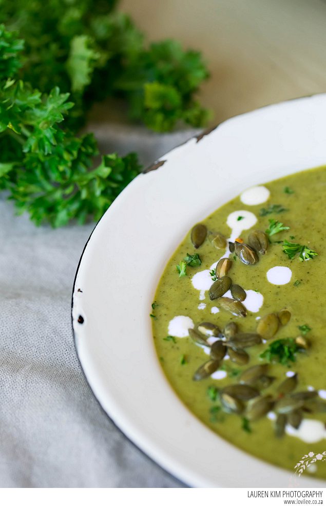 Chilled Cucumber & Kale soup recipe