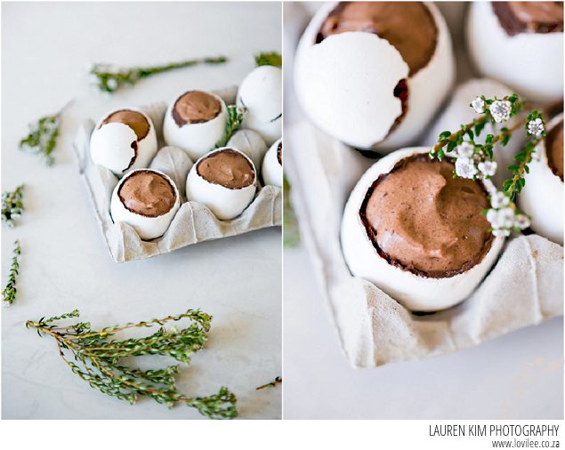 Chocolate Mousse Filled Easter Eggs