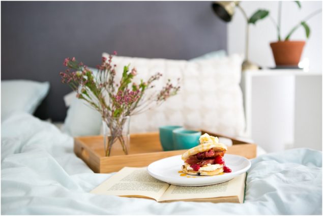 Mothers day breakfast in bed