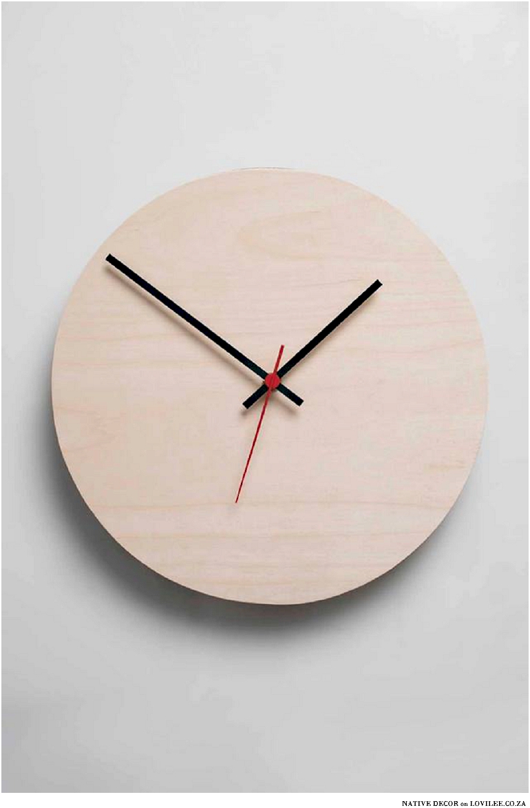 Native Décor wood wall clock