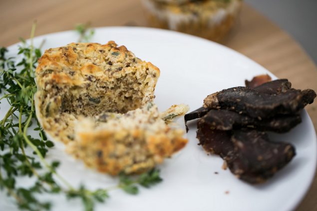 Biltong and Cheese Muffins