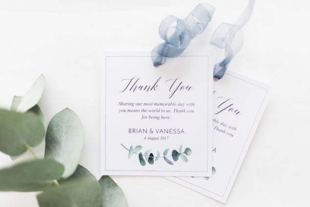 Free printable Wedding Thank you tags