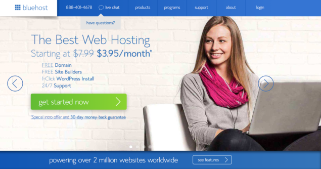 3 Step quickstart guide on how to start a WordPress blog with Bluehost.com