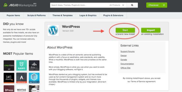 Creating a blog using WordPress with Bluehost.com11-WordPress