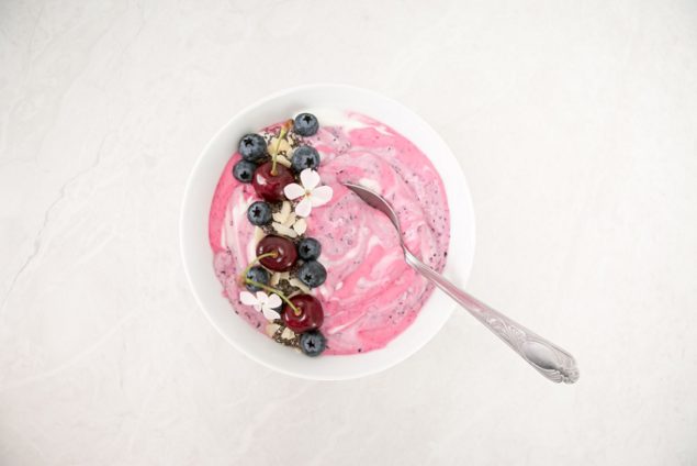 Colour happy smoothie breakfast bowl