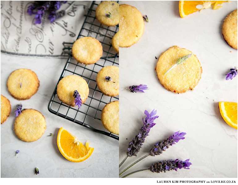 Orange & Lavender shortbread cookie recipe