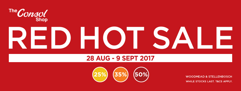 The Consol Shop #RedHotSale banner 2017