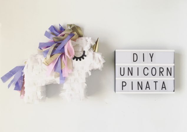 DIY mini unicorn Piñata