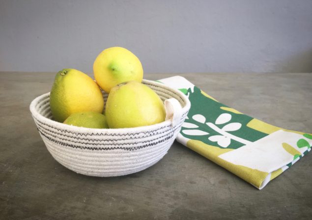 cotton rope basket tutorial