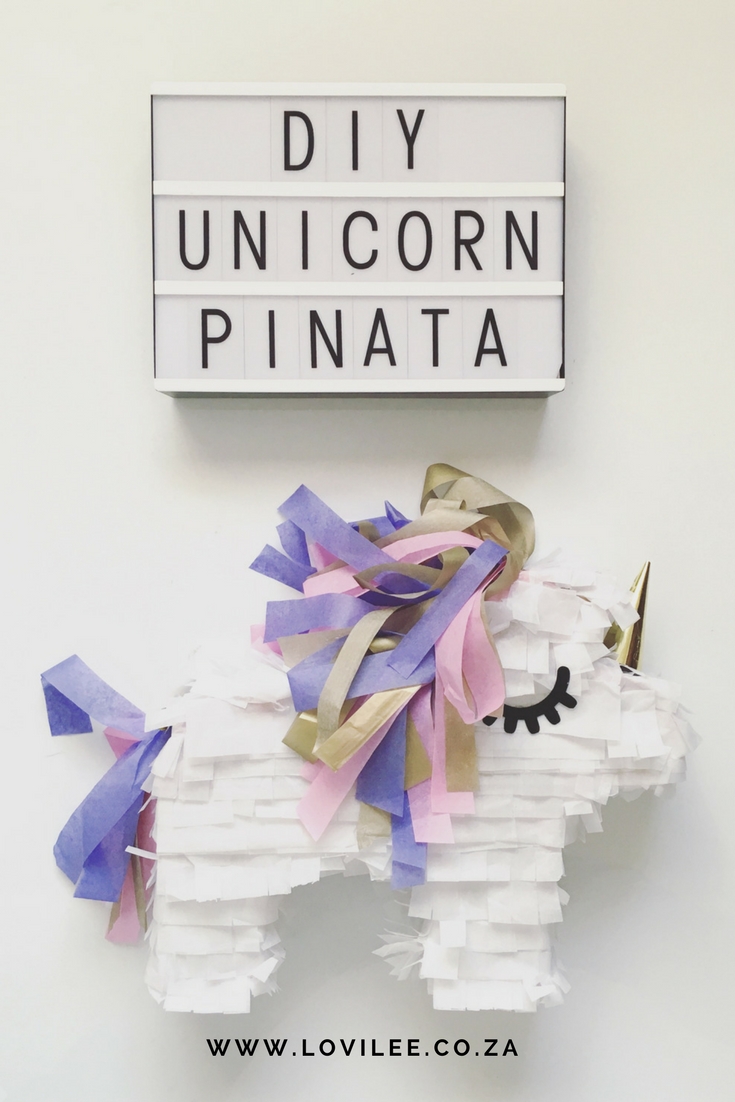 Mini unicorn pinata