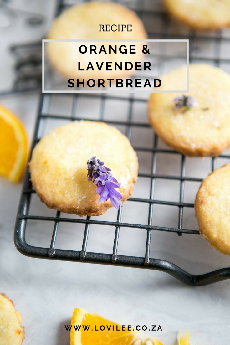 Orange & Lanvender Shortbread cookies by Lauren Kim Food Photography