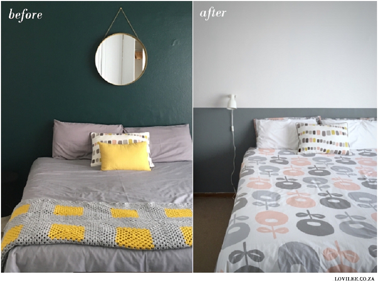 Before & after bedroom revamp