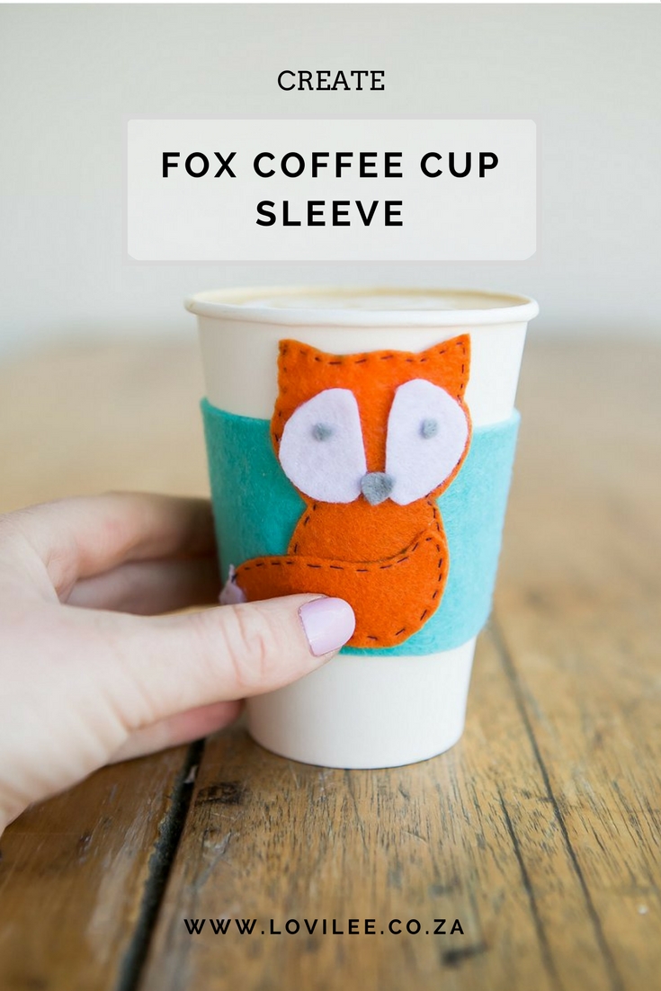 Felt Fox Coffee Cup Sleeves