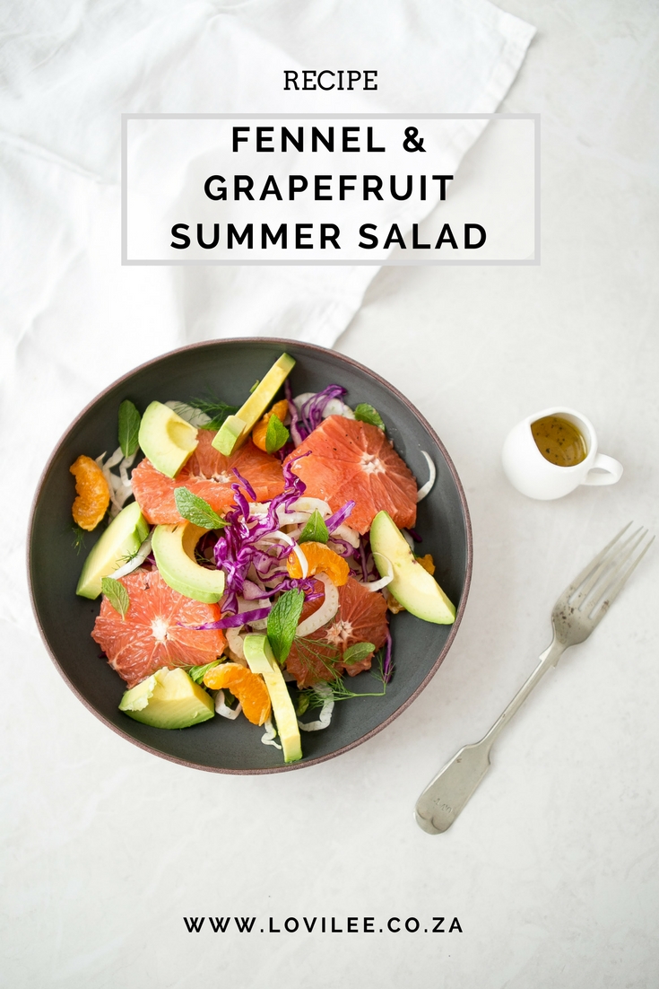 Fennel and Grapefruit summer salad recipe