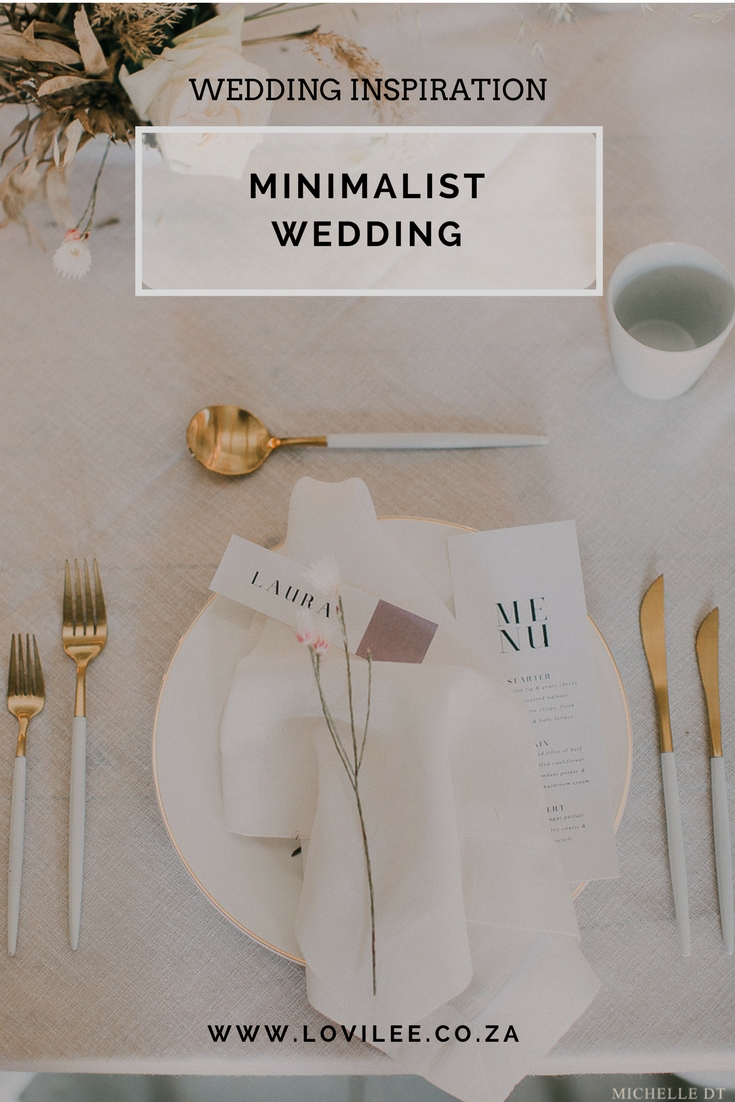 Minimalist wedding inspiration