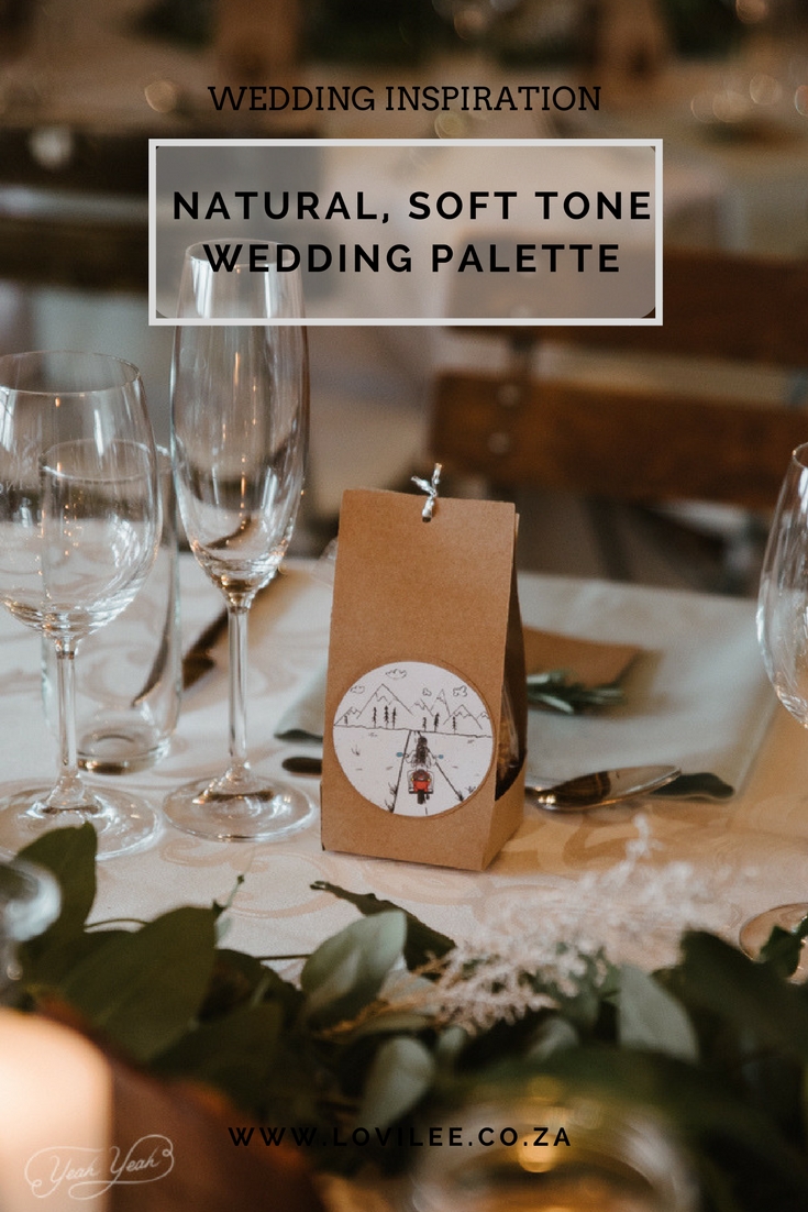 natural, soft tone wedding palette