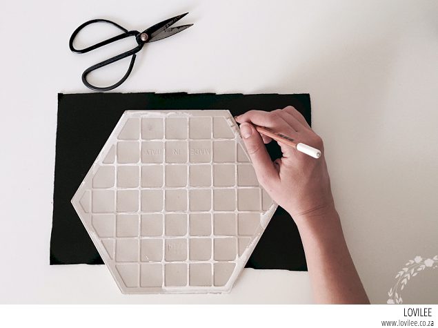 DIY marble trivet