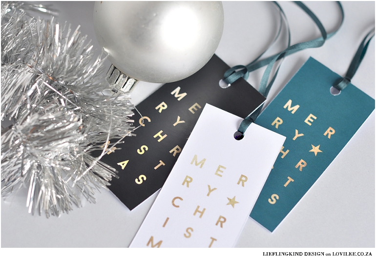 Free printable Christmas Tags