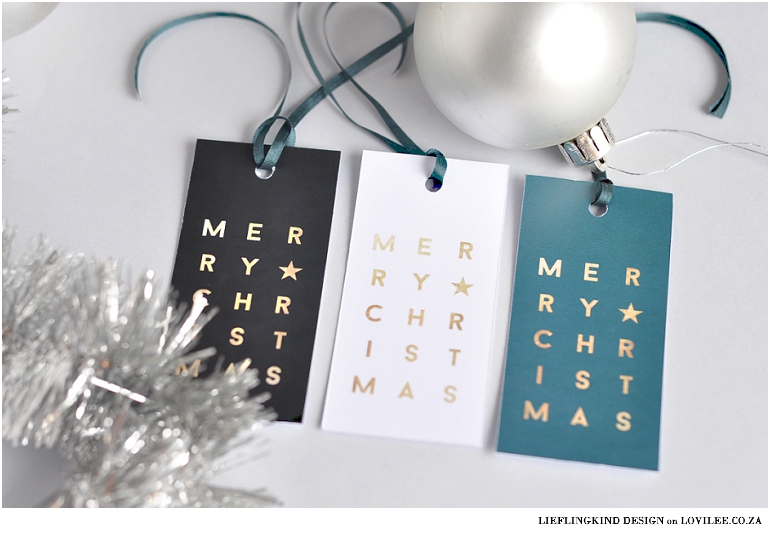 Free printable Christmas Tags