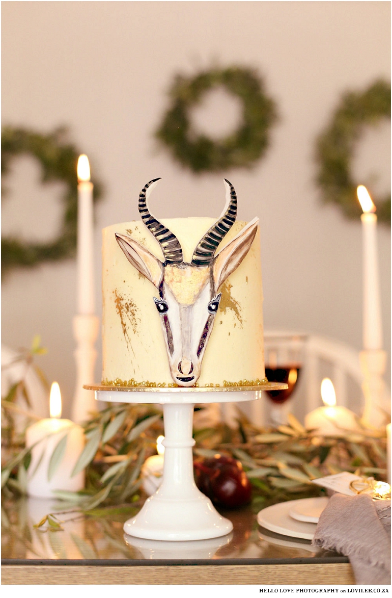 Springbok Christmas Cake