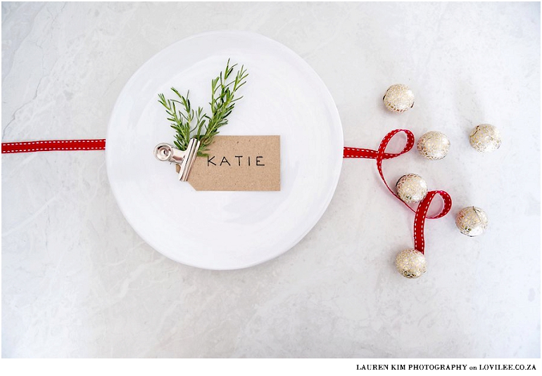 Christmas place settings ideas